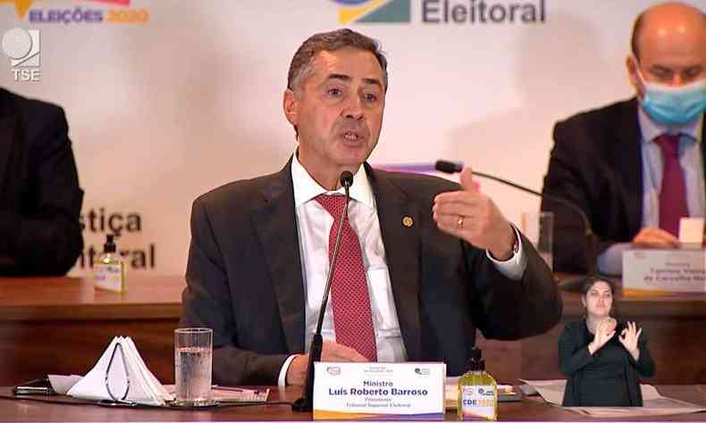 Ministro Luiz Roberto Barroso, presidente do Tribunal Superior Eleitoral
