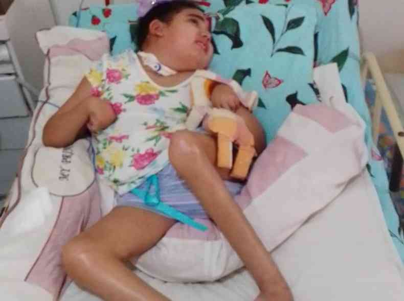 Ana Vitria foi atropelada em 2016, quando tinha apenas 4 anos
