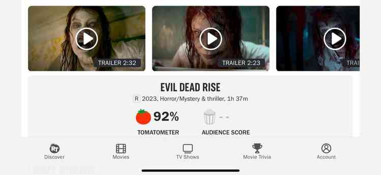 Print de avaliao da Rotten Tomatoes