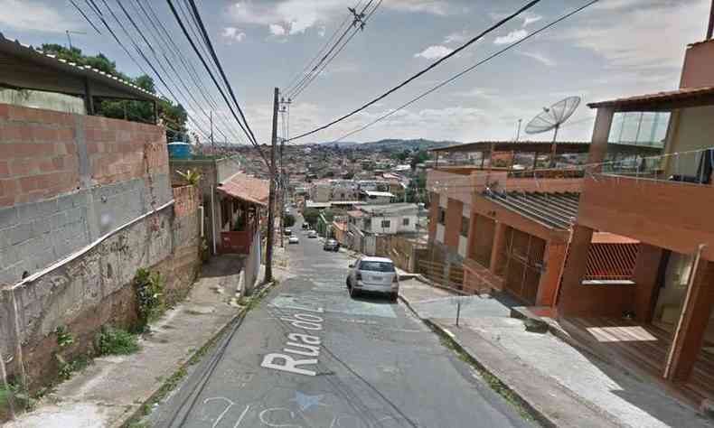 Crime ocorreu na Rua do Lago, no Bairro So Marcos, Regio Nordeste de BH(foto: Google Street View/Reproduo)