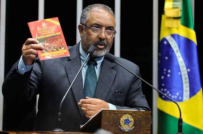 Senador Paulo Paim (PT-RS), autor do projeto que criou o Estatuto da Pessoa com Deficiência(foto: Moreira Mariz/Agência Senado) Senador Paulo Paim (PT-RS), autor do projeto que criou o Estatuto da Pessoa com Deficiência(foto: Moreira Mariz/Agência Senado)