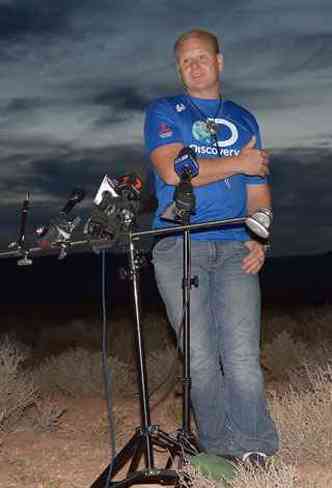 Nik Wallenda  o primeiro homem a atravessar o Grand Canyon(foto: JOE KLAMAR / AFP)