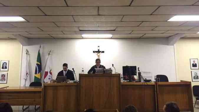 Julgamento acontece no Tribunal do Jri de Contagem(foto: Raul Machado/ TJMG)