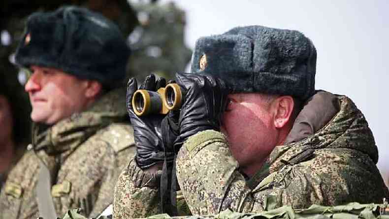 As foras russas fizeram exerccios na Crimeia(foto: Getty Images)