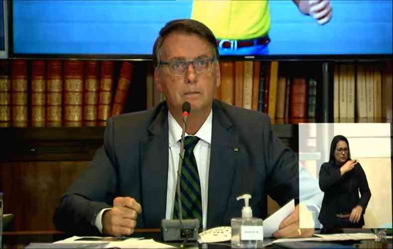Bolsonaro disse que 'no promove aes contra a mdia' durante live desta quinta-feira (29/7)(foto: Reproduo)