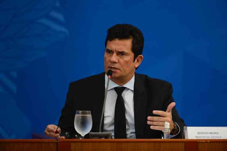 Ex-juiz Sergio Moro deixou o governo fazendo graves acusaes ao presidente Jair Bolsonaro(foto: MARCELO CASAL JR./AGNCIA BRASIL)
