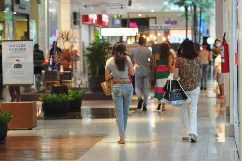 Shoppings de BH optaram por cupons de sorteios para garantir alta nas vendas (foto: Gladyston Rodrigues/EM/D.A Press)