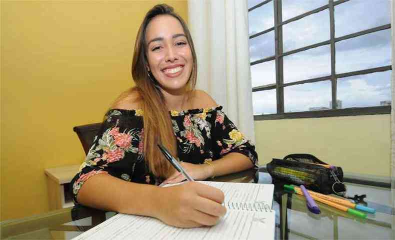 Laura Jardim Nunes, 18 anos, que tirou mdia geral 758,7 no Enem: 