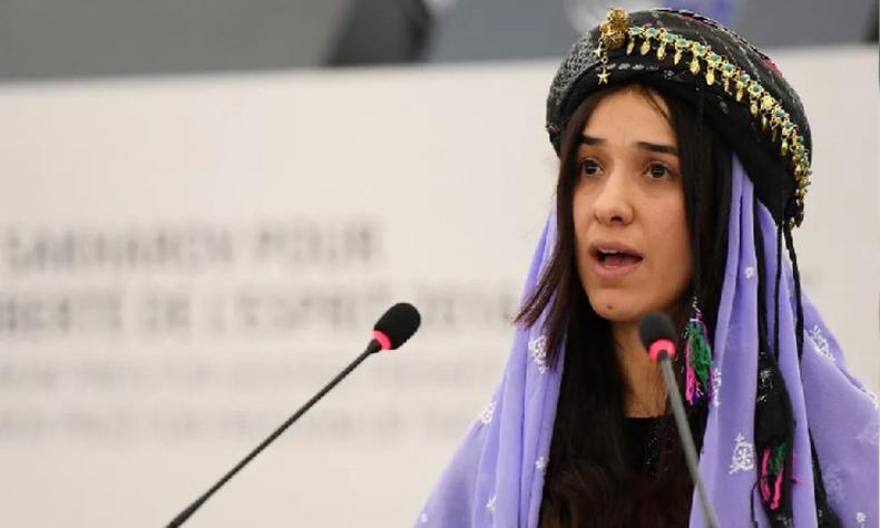 Nadia Murad, em imagem de arquivo de 13 de dezembro de 2016