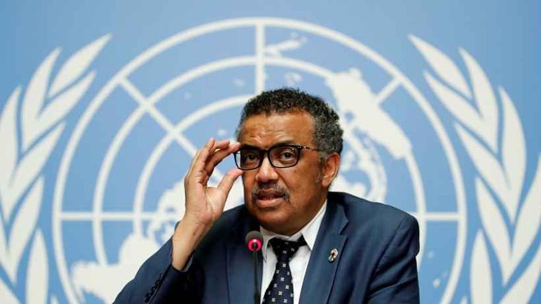 Tedros Adhanom, diretor-geral da OMS: 'Epidemia  uma ameaa muito grave para o resto do mundo'(foto: OMS/Divulgao)