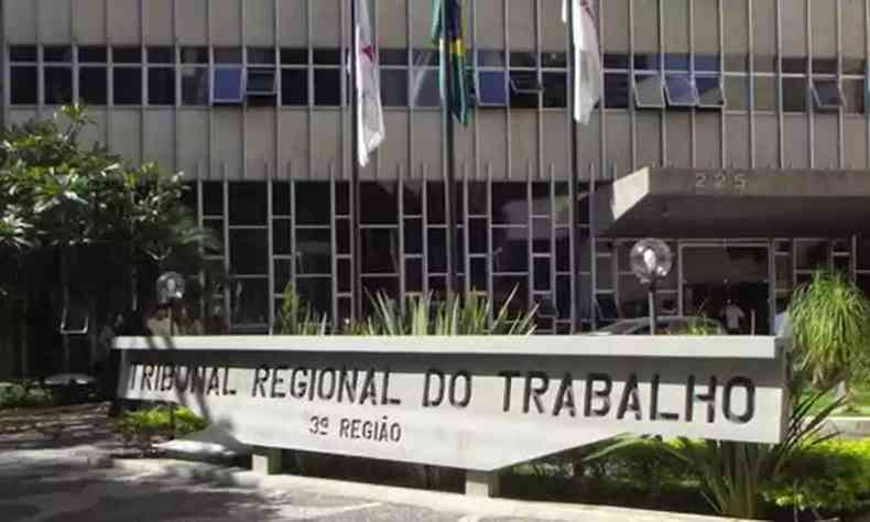 Imagem da fachada do prdio do Tribunal Regional do Trabalho de Minas Gerais