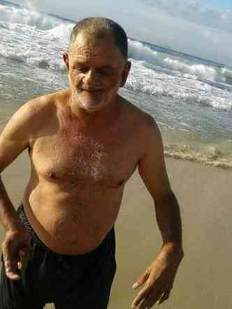 Foto do dia em que o idoso sumiu em praia do Rio de Janeiro capital(foto: Marilande Lusmar/Divulgao)