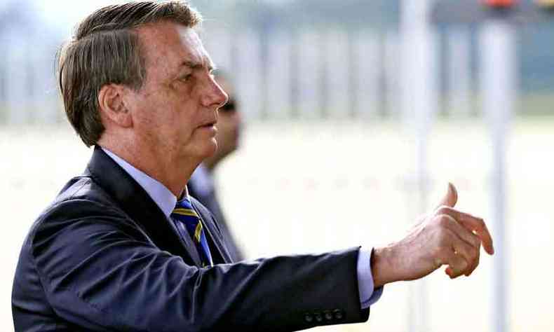 Jair Bolsonaro segue contrariando orientaes dos especialistas em sade no combate ao novo coronavrus(foto: EVARISTO S/AFP)