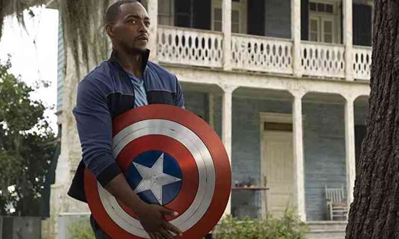 Sam Wilson, interpretado por Antonhy Mackie, na srie 'Falco e o Soldado Invernal'.