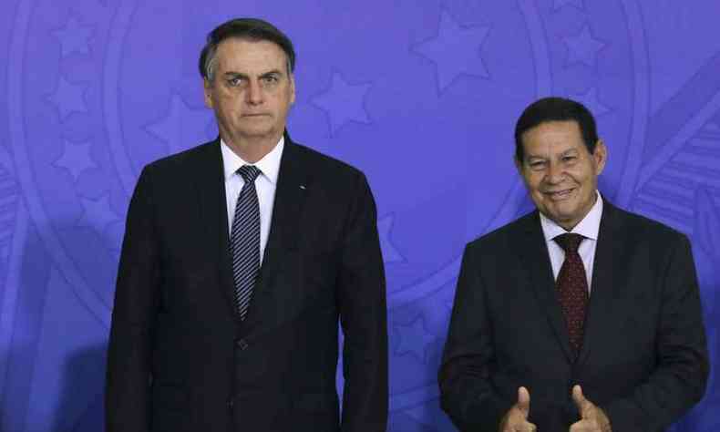 Bolsonaro est de olho na reeleio de 2022, sem o atual vice-presidente Hamilton Mouro(foto: Valter Campanato/ Agncia Brasil)
