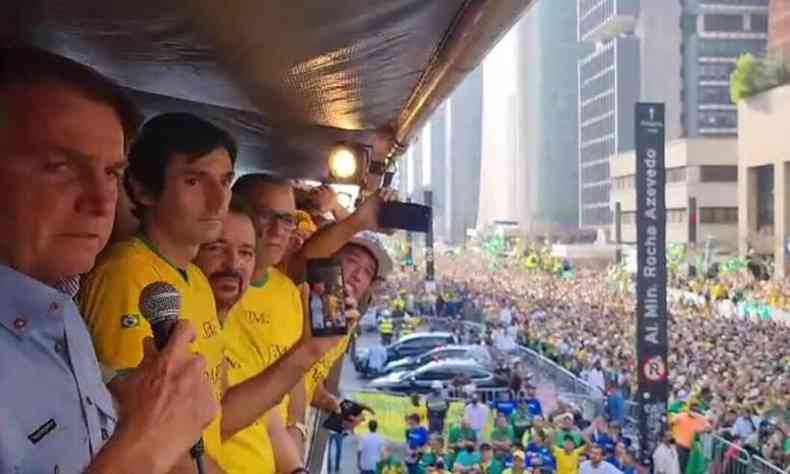 Em So Paulo, Bolsonaro atacou Alexandre de Moraes, do STF