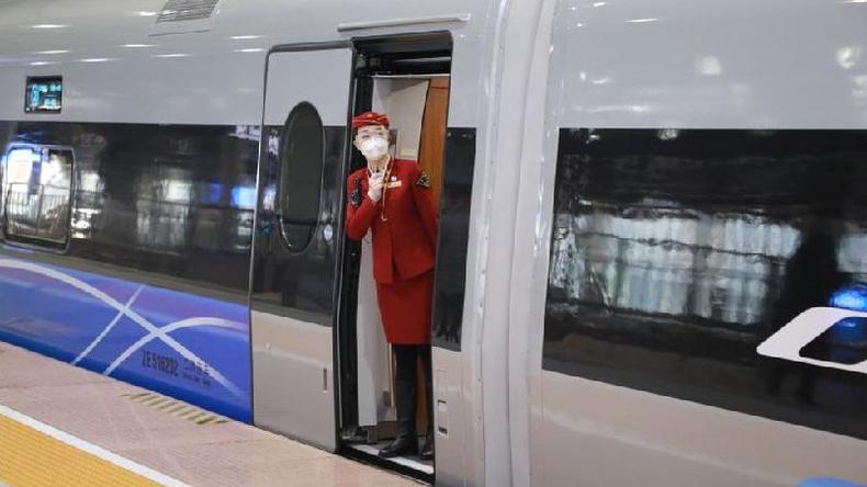 Um trem-bala inteligente projetado para os Jogos Olmpicos de Inverno de Pequim 2022