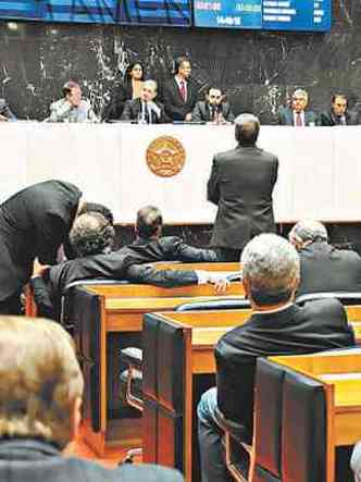 Plenrio da Assembleia Legislativa: projeto de lei que atende solicitao dos prefeitos comeou a tramitar na Casa esta semana(foto: ALAIR VIEIRA/ALMG %u2013 2/6/15)