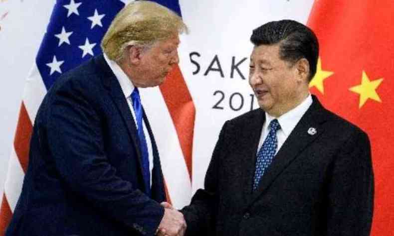 Presidentes dos EUA, Donald Trump, e da China, Xi Jinping(foto: BRENDAN SMIALOWSKI)