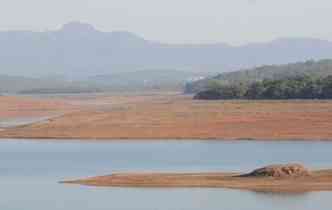 Nvel das represas que compem o sistema tambm caram de ontem para hoje(foto: Gladyston Rodrigues/EM/D.A press)