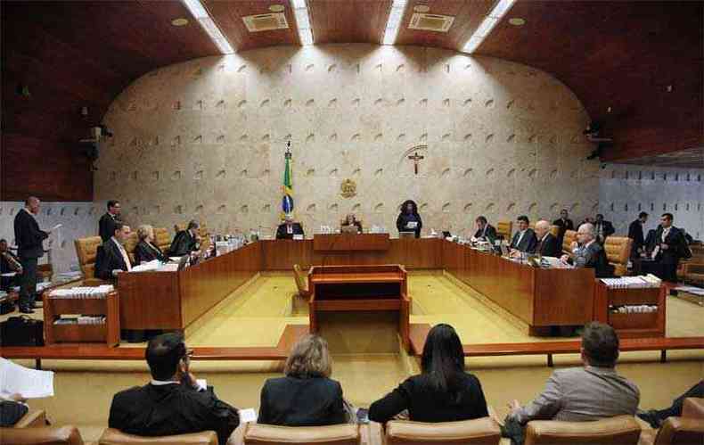 Plenrio do Supremo Tribunal Federal (STF) na manh desta quarta-feira(foto: Humberto/SCO/STF)