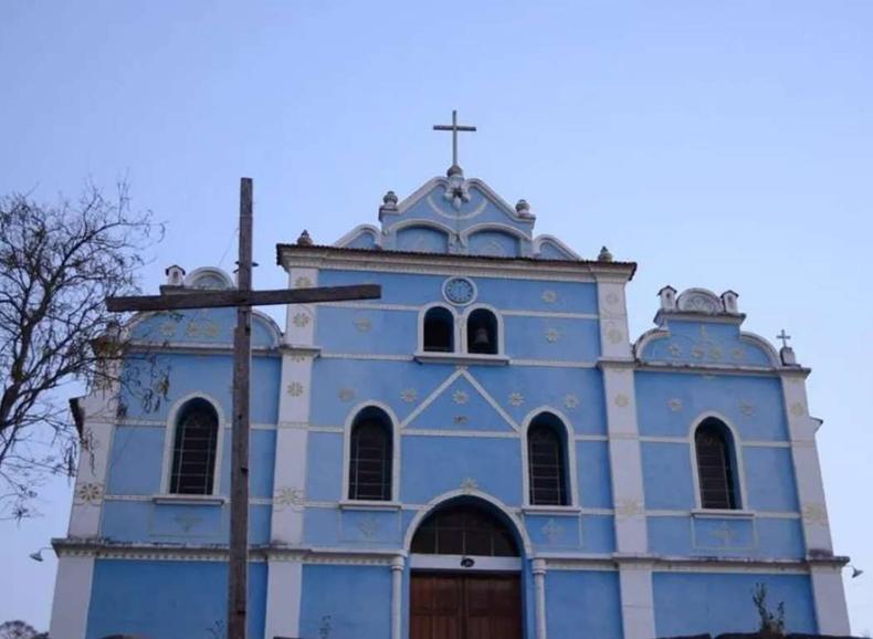 Imagem da igreja de onde o sino foi roubado