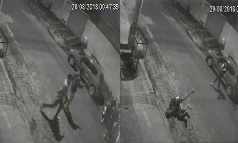 Vídeo que circula nas redes sociais mostra momento em que policial reage e atira(foto: Reprodução da internet) Vídeo que circula nas redes sociais mostra momento em que policial reage e atira(foto: Reprodução da internet)
