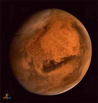 Ventos em Marte podem atingir a velocidade de furaces (foto: AFP PHOTO/ISRO )