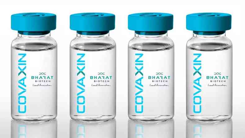 A Covaxin, vacina contra a Covid-19 desenvolvida por institutos indianos(foto: Reproduo/Bharat Biotech)