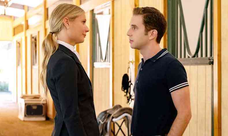 Gwyneth Paltrow e Ben Platt em The politician, srie da Netflix(foto: NETFLIX/divulgao )