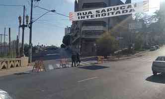 Rua Sapuca permanecer fechada durante todo o sbado por conta do evento Benfeitoria(foto: Marcos Vieira/EM/D.A PRESS)