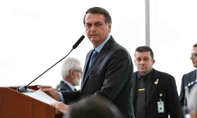 Bolsonaro criticou a chapa liderada por Alberto Fernndez e que conta com a ex-presidente Cristina Kirchner, como vice(foto: Alan Santos/PR)
