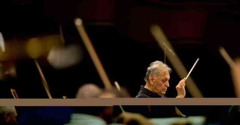 De origem indiana, Zubin Mehta era o diretor artstico da orquestra israelense desde 1977 (foto: DANIEL MIHAILESCU/AFP)