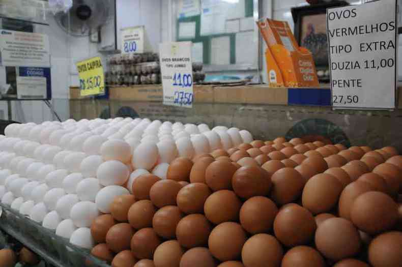 Alm dos ovos de galinha, peixes e bacalhau so itens tpicos de consumo que costumam ficar mais caros nesta poca do ano(foto: Juarez Rodrigues/EM/D.A Press 10/12/20)
