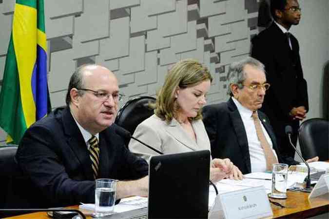 Na Comisso de Assuntos Econmicos da Casa, Ilan Goldfajn respondeu perguntas dos senadores por 4 horas(foto: Edidlson Rodrigues/Agncia Senado)