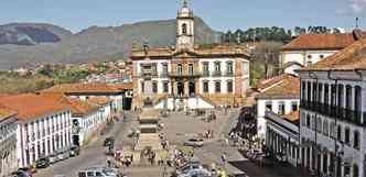 Praa Tiradentes, carto-postal de Ouro Preto: onde moradores e turistas se encontram(foto: gladyston rodrigues/em/d.a press)