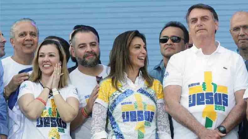 Bolsonaro no evento evanglico 'Marcha Para Jesus' em 2019