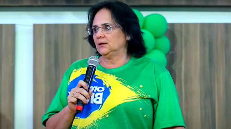 Uma fala inaceitável(foto: Reprodução) Damares Alves