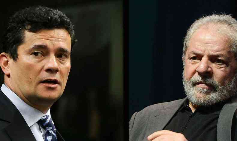 Ex-juiz da Lava Jato, Sergio Moro, e ex-presidente Lula(foto: Arquivo/Agncia Brasil)