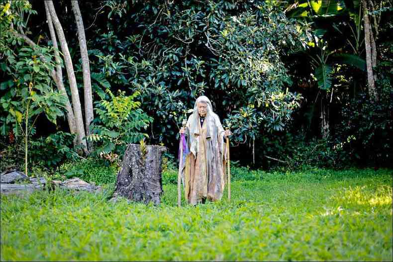 Uma das homenageadas  a romena Dorothy Lenner, de 87 anos, que estar em cena com Samama %u2013 O esprito sagrado da floresta(foto: Marlon de Paula /Divulgao)
