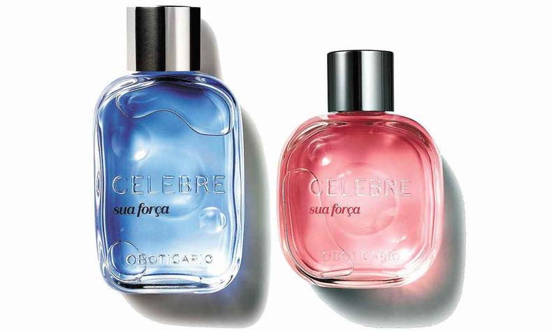 Novas fragrâncias da linha de perfumaria Celebre, de O Boticário(foto: Divulgação) Perfume