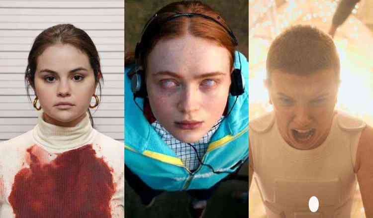 Fotos promocionais de Selena Gomez, Sadie Sink e Millie Bobbie Brown em seus personagens