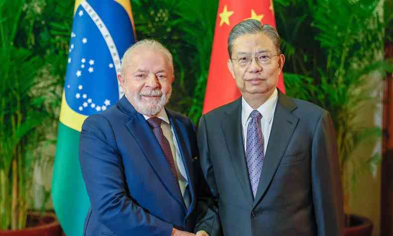 Lula se encontra com presidente da Assembleia da China, Zhao Leji