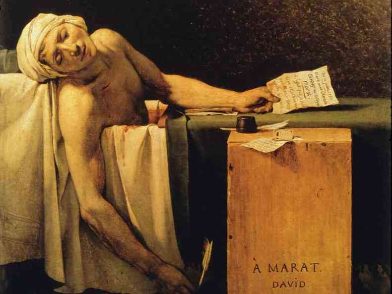 Marat assassinado (Marat assassin) ou A morte de Marat  uma tela de Jacques-Louis David pintada em 1793
