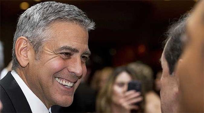 Clooney, ator e productor de 51 anos, é um declarado partidário do presidente(foto: AFP PHOTO / Saul LOEB ) Clooney, ator e productor de 51 anos, é um declarado partidário do presidente(foto: AFP PHOTO / Saul LOEB )
