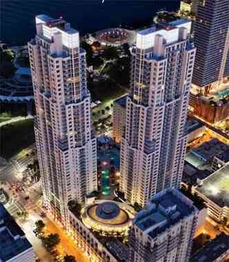 Imobiliria espera comercializar 10 unidades do Residencial Vizcayne, que tem duas torres de 49 andares, com ao no Brasil(foto: Paul Morris/Divulgao)