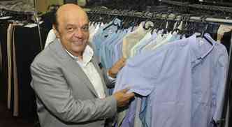 Michel Aburachid , do Sindivest, comemora crescimento de 4% do setor de moda em Minas(foto: Juarez Rodrigues/EM)