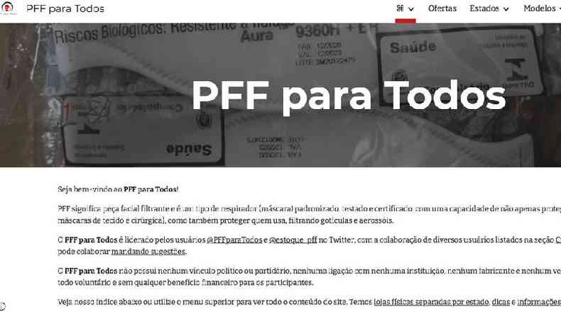Site do PFF para Todos mostra opes de compra em todo o Brasil(foto: Reproduo)