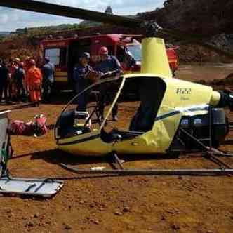 Helicptero sofreu pane em fevereiro(foto: Corpo de Bombeiros/Divulgao)