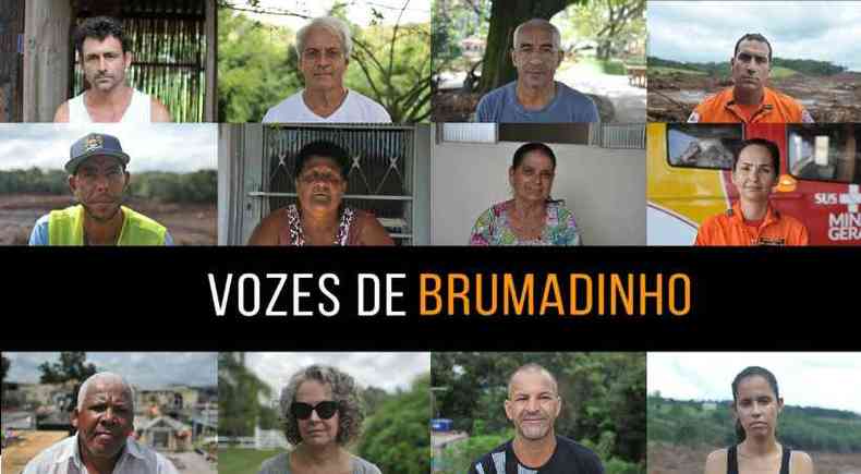 Especial Vozes de Brumadinho rene relatos em primeira pessoa de sobreviventes e parentes de vtimas do rompimento da barragem da Vale(foto: Reproduo)
